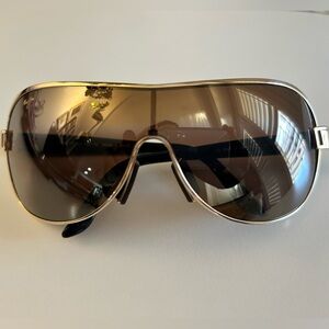 Maui Jim Gold and Brown Sunglasses